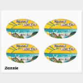 SUNSHINE BANNER OVALER AUFKLEBER (Blatt)