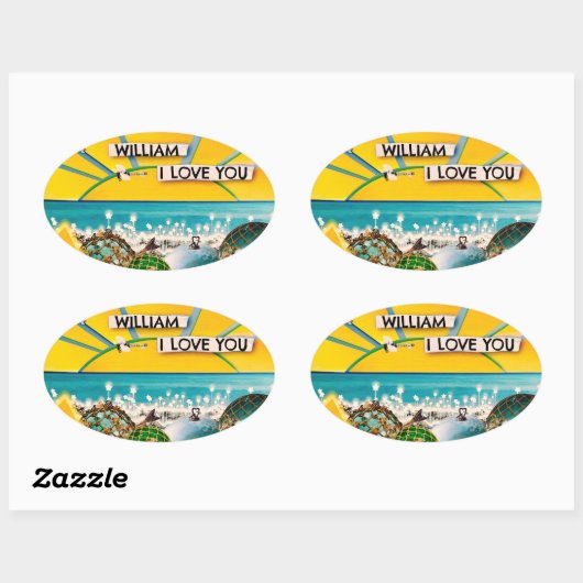 SUNSHINE BANNER OVALER AUFKLEBER (Blatt)