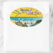 SUNSHINE BANNER OVALER AUFKLEBER (Tasche)