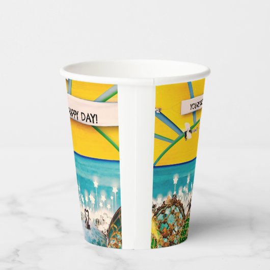 SUNSHINE BANNER PAPPBECHER (Rechts)