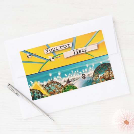 SUNSHINE BANNER RECHTECKIGER AUFKLEBER (Umschlag)