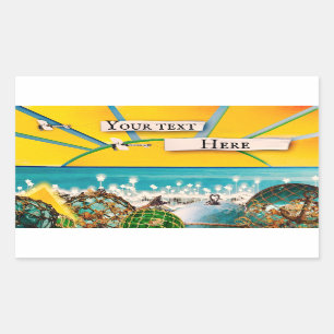 SUNSHINE BANNER RECHTECKIGER AUFKLEBER