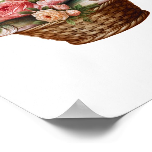 🌸 Sunshine Basket Bliss 🌸 Poster (Ecke)