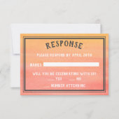 Sunshine Beach Destination Ocean Sunset Sunrise RSVP Karte (Vorderseite)