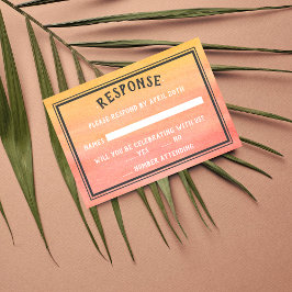 Sunshine Beach Destination Ocean Sunset Sunrise RSVP Karte