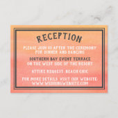 Sunshine Beach Destination Sunrise Sunset Details Begleitkarte (Vorderseite)