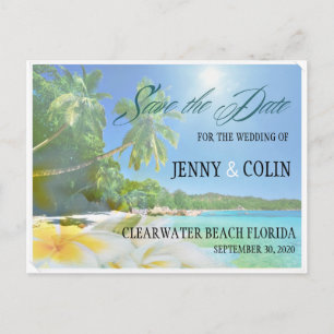 Sunshine Beach Foto Save the Date Ankündigungspostkarte