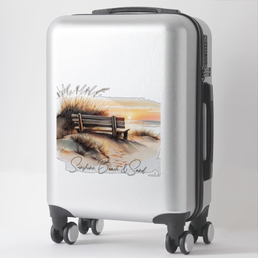Sunshine Beach Ocean Sunset Aufkleber (Koffer)