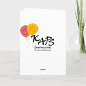 Sunshine Birthday Card Karte (Rückseite)