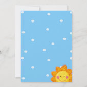 Sunshine Birthday Einladung (Rückseite)