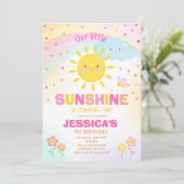 Sunshine Birthday Einladung Little Sunshine Party (Stehend Vorderseite)