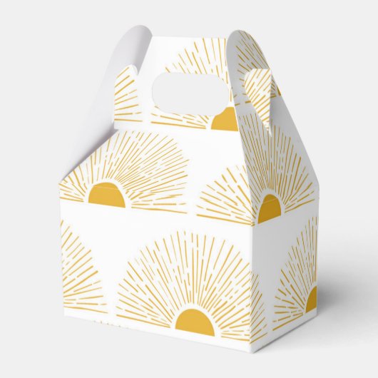 Sunshine Birthday Favor Box Geschenkschachtel (Rückseite)