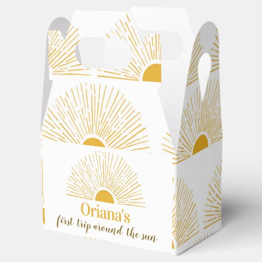 Sunshine Birthday Favor Box Geschenkschachtel (Geöffnet)