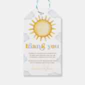 Sunshine Birthday Favor Tag Geschenkanhänger (Vorderseite)