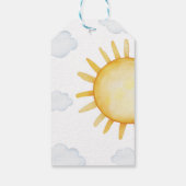 Sunshine Birthday Favor Tag Geschenkanhänger (Rückseite)