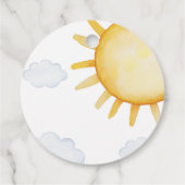 Sunshine Birthday Favor Tag Geschenkanhänger (Rückseite)