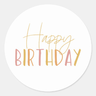 Sunshine Birthday Happy Birthday Cupcake Toppers Runder Aufkleber