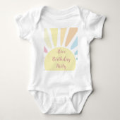 Sunshine Birthday Party Baby T - Shirt (Vorderseite)