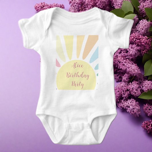 Sunshine Birthday Party Baby T - Shirt