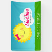 Sunshine Birthday Party Banner (Vertikal)