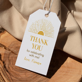 Sunshine Birthday Party Danke Tag Geschenkanhänger