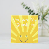 Sunshine Birthday Party Einladung (Stehend Vorderseite)