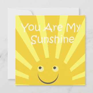 Sunshine Birthday Party Einladung