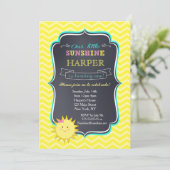 Sunshine Birthday Party Einladungen (Stehend Vorderseite)