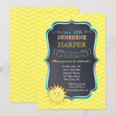 Sunshine Birthday Party Einladungen (Vorne/Hinten)