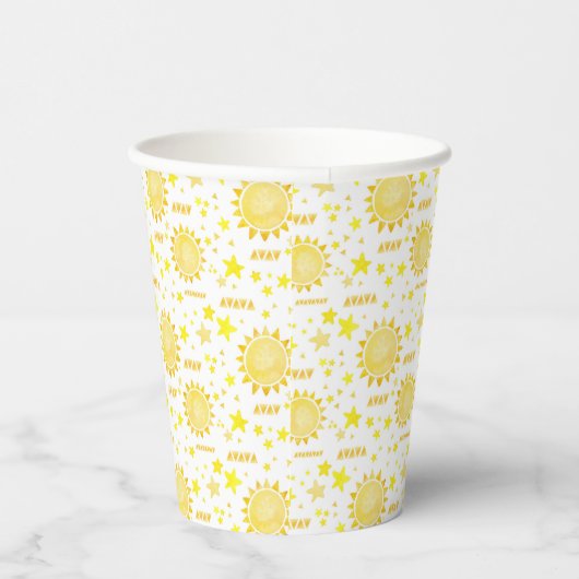 Sunshine Birthday Party Paper Cups - Boho Little S Pappbecher (Rechts)