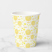 Sunshine Birthday Party Paper Cups - Boho Little S Pappbecher (Vorderseite)