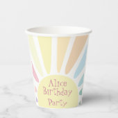 Sunshine Birthday Party Pappbecher (Vorderseite)