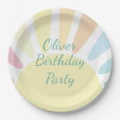 Sunshine Birthday Party Pappteller (Vorderseite)