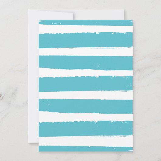 Sunshine Birthday Party Türkis Kleiner Sonnenschei Einladung (Rückseite)