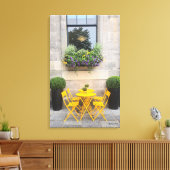 Sunshine Bistro - Original-Farbfoto Leinwanddruck (Insitu (Wohnzimmer))