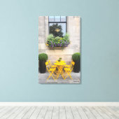 Sunshine Bistro - Original-Farbfoto Leinwanddruck (Insitu (Holzboden))