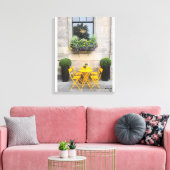 Sunshine Bistro - Original-Farbfoto Leinwanddruck (Insitu (Wohnzimmer))