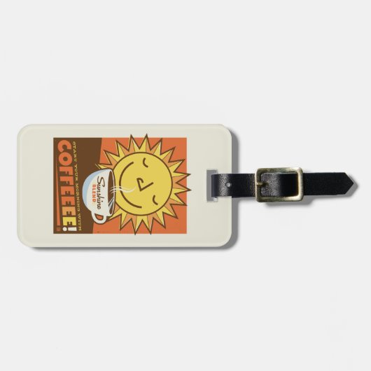 Sunshine Blend-Kaffee Gepäckanhänger (Vorderseite horizontal)