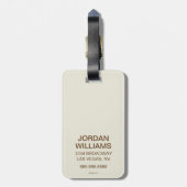 Sunshine Blend-Kaffee Gepäckanhänger (Rückseite vertikal)