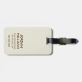 Sunshine Blend-Kaffee Gepäckanhänger (Rückseite horizontal)