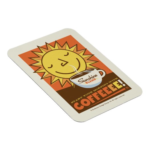 Sunshine Blend-Kaffee Magnet (Rechte Seite)