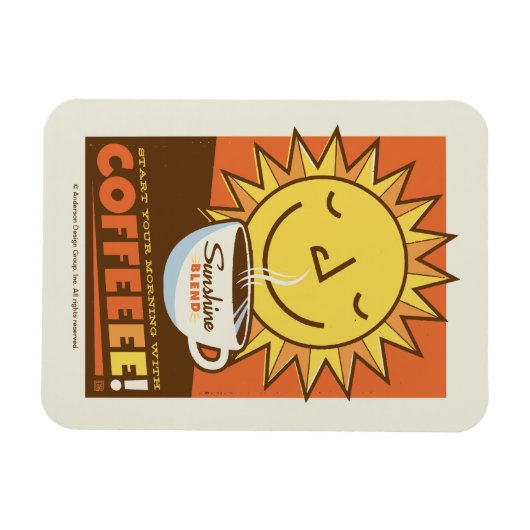 Sunshine Blend-Kaffee Magnet (Horizontal)