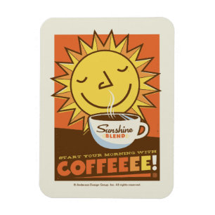 Sunshine Blend-Kaffee Magnet