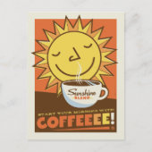 Sunshine Blend-Kaffee Postkarte (Vorderseite)