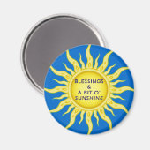 Sunshine Blessings Magnet (Vorderseite/Rückseite)