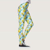 Sunshine Blue Sky blühend Daisy Leggings (Rechts)