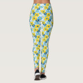 Sunshine Blue Sky blühend Daisy Leggings (Rückseite)