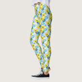 Sunshine Blue Sky blühend Daisy Leggings (Links)