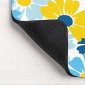 Sunshine Blue Sky blühend Daisy Mousepad (Ecke)