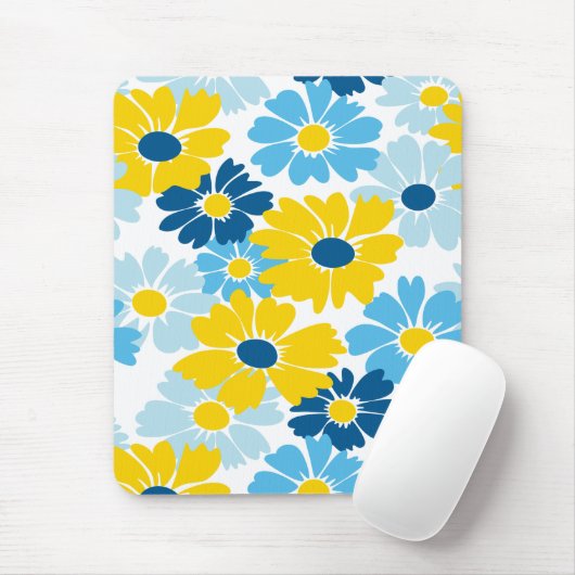Sunshine Blue Sky blühend Daisy Mousepad (Mit Mouse)